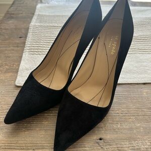 Kate Spade Black Suede Pointed Heels
